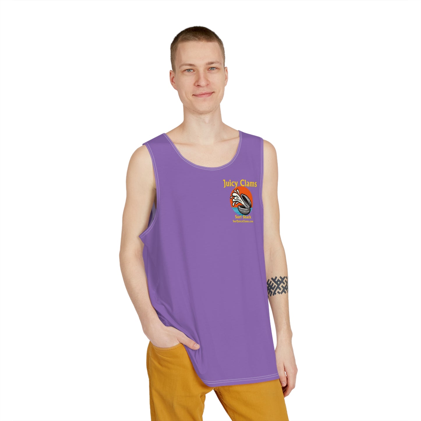 Juicy Clams Men's Logo Tank (A005)