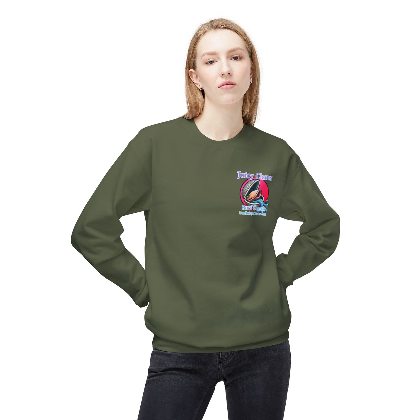 Juicy Clams Unisex Midweight Sweatshirt (A007)