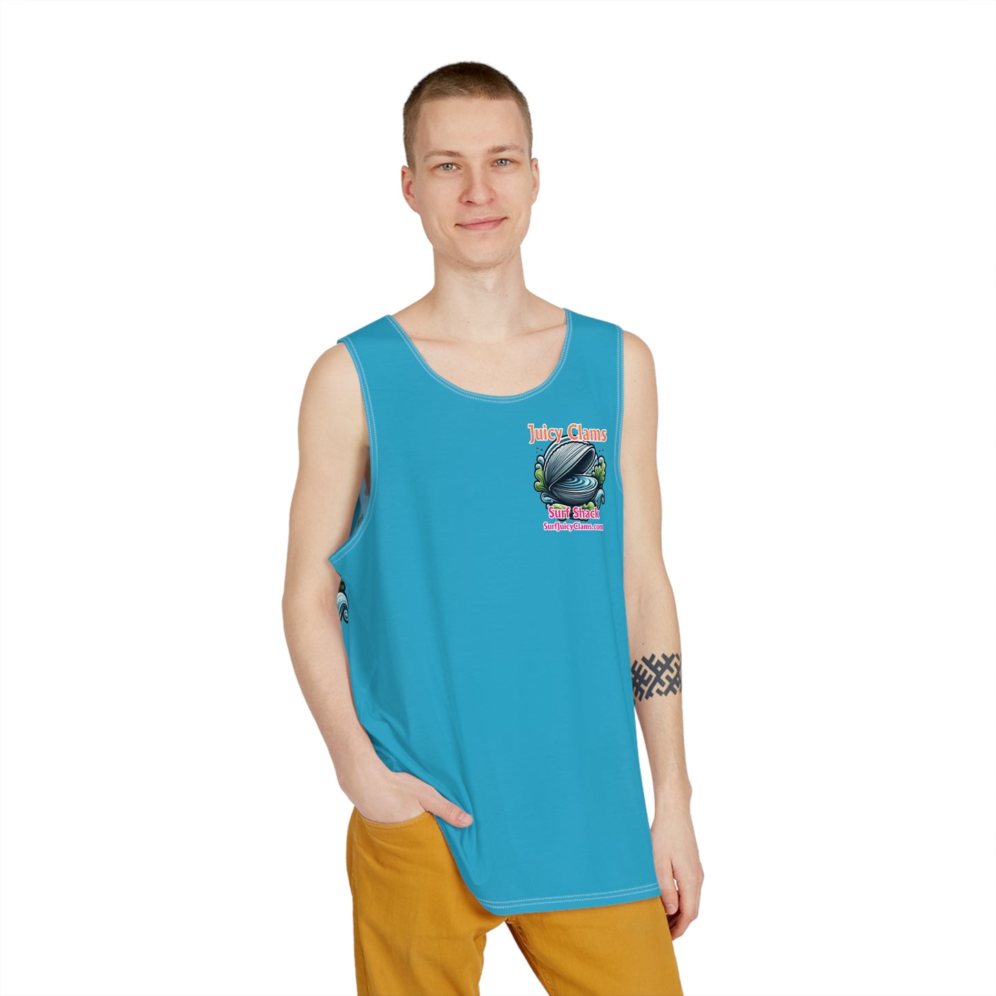 Juicy Clams Men's Logo Tank (A013)