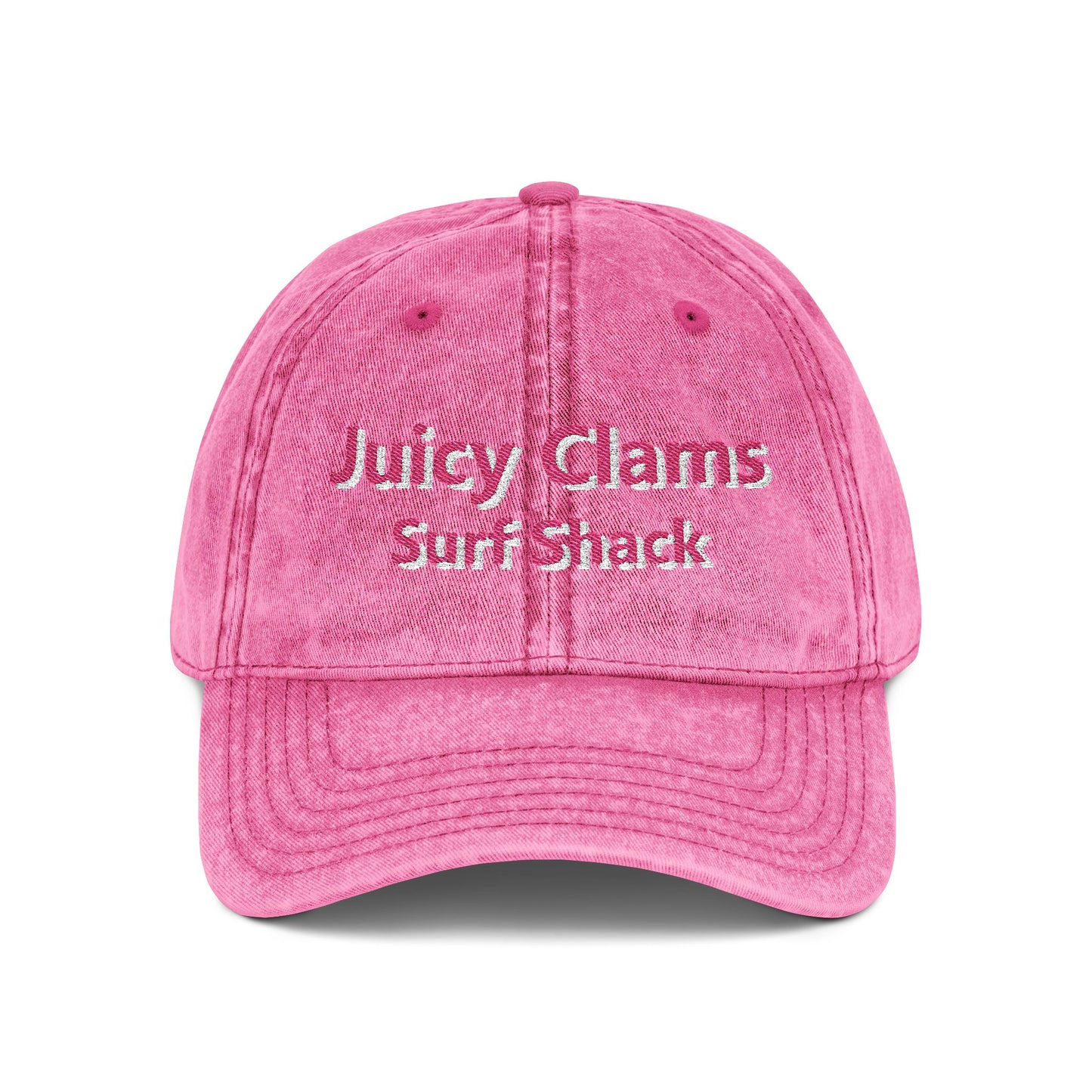 Juicy Clams Embroidered Vintage Cap (E003)