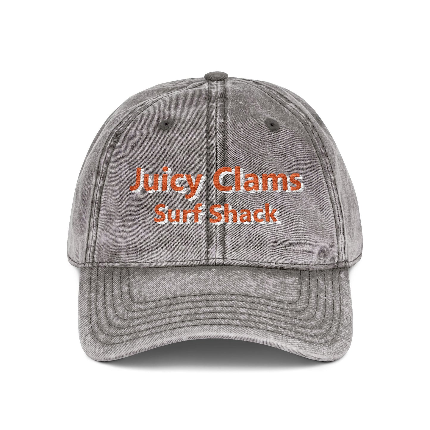 Juicy Clams Embroidered Vintage Cap (E004)