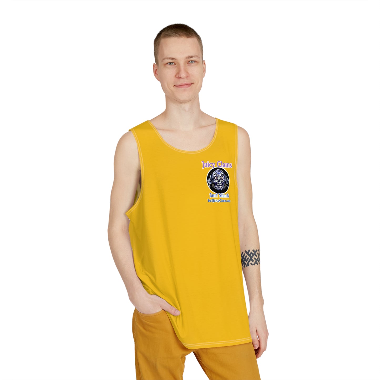 Juicy Clams Men's Logo Tank (A006)