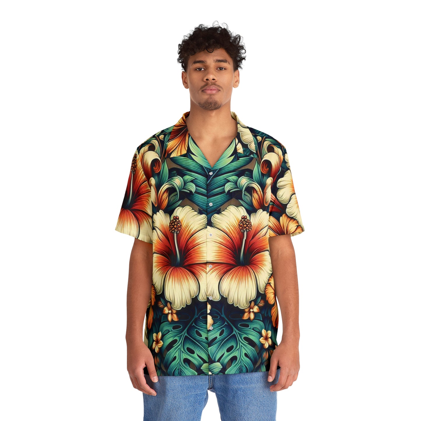 Juicy Clams Men's Hawaiian Shirt (1090)