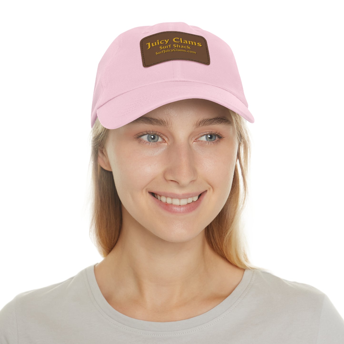 Juicy Clams Ball Cap with Light Brown Patch