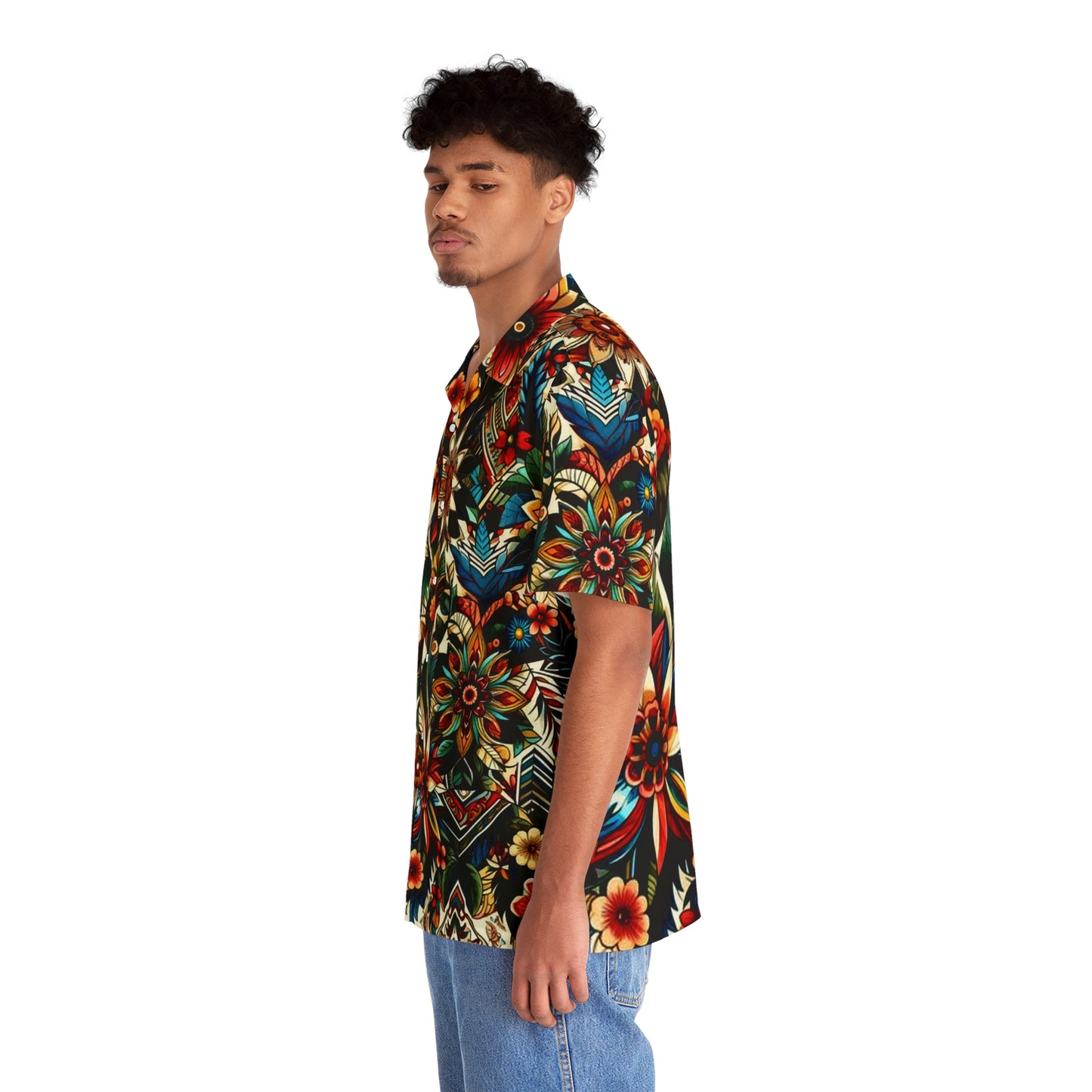 Juicy Clams Men's Hawaiian Shirt (1155)