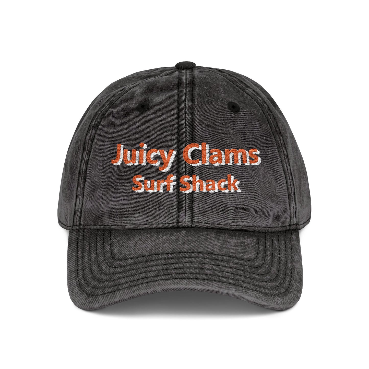 Juicy Clams Embroidered Vintage Cap (E004)