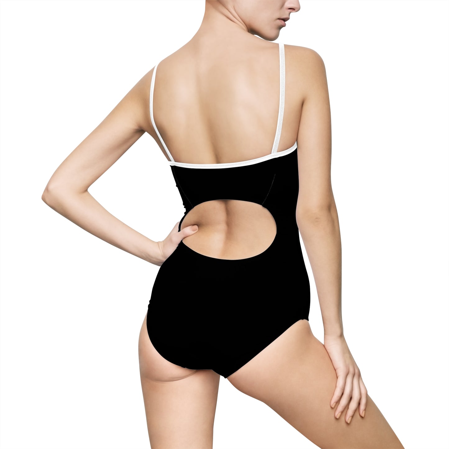 Juicy Clams Women's Spaghetti Strap One-Piece Swimsuit (2100)
