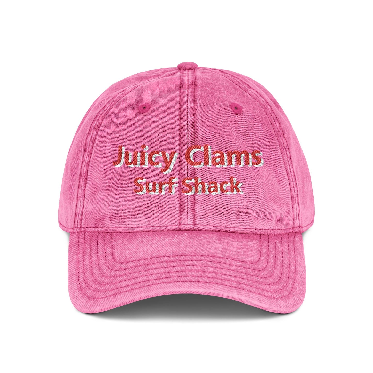 Juicy Clams Embroidered Vintage Cap (E001)