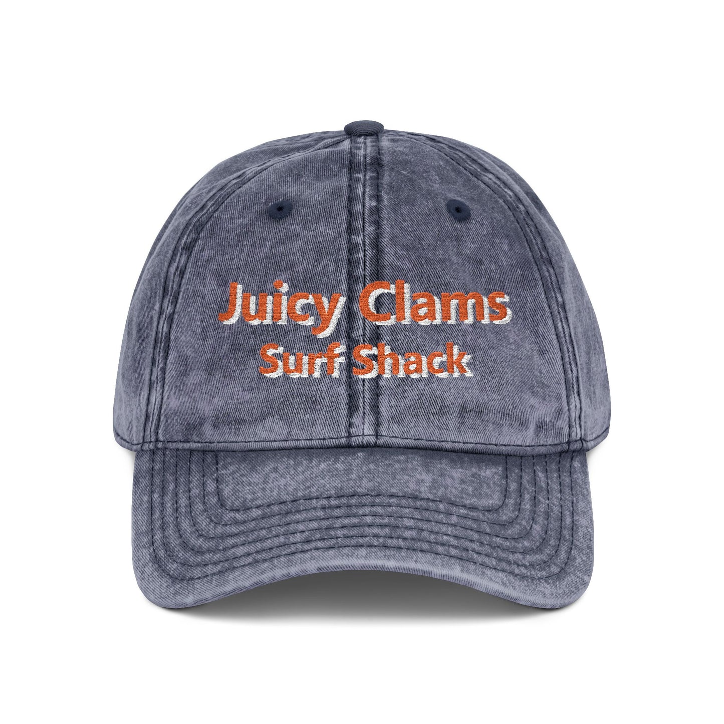 Juicy Clams Embroidered Vintage Cap (E004)