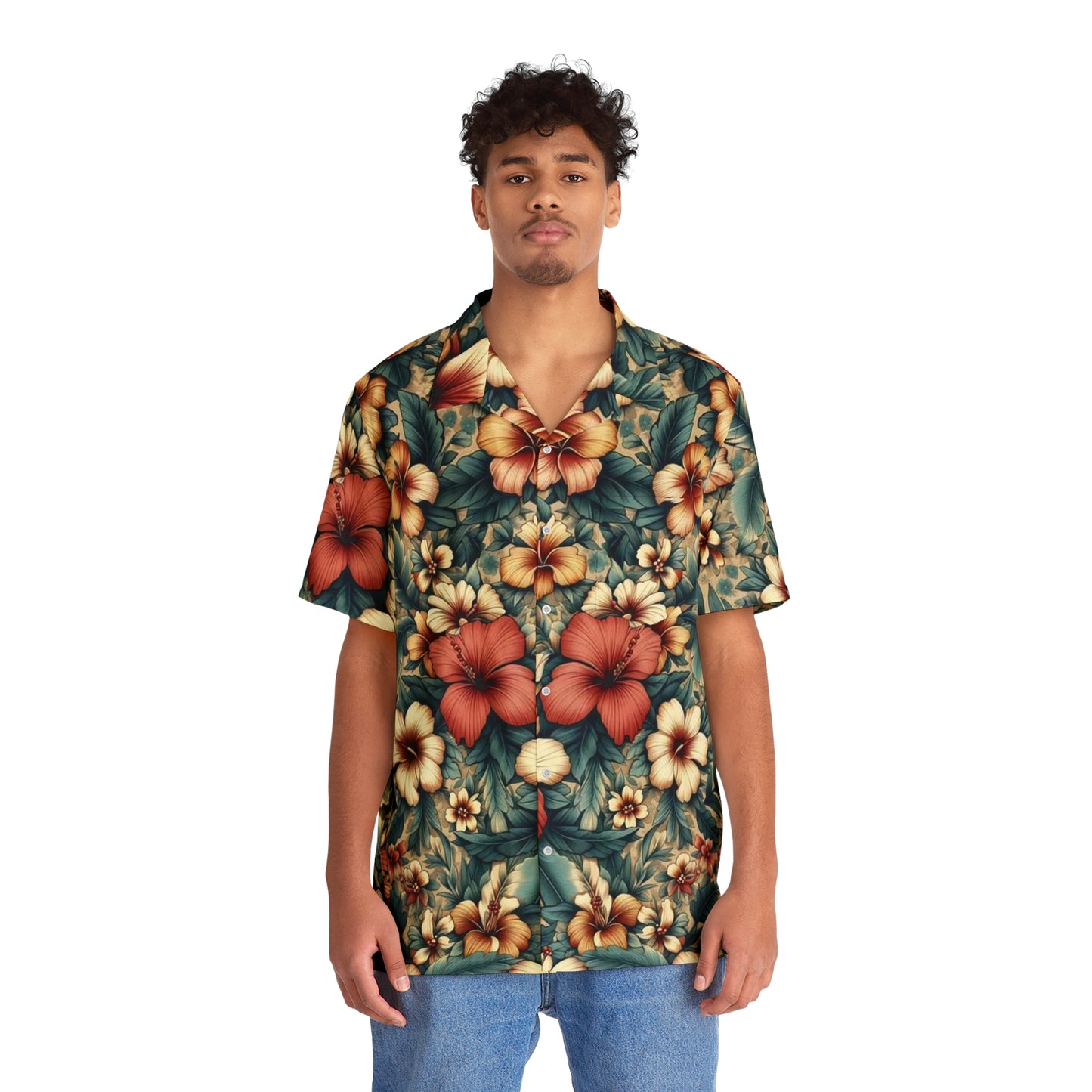 Juicy Clams Men's Hawaiian Shirt (1096)