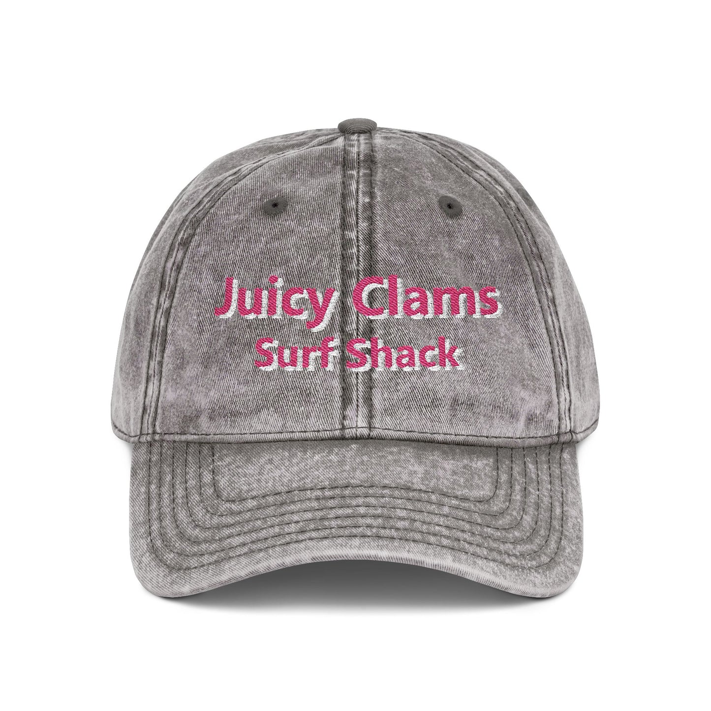 Juicy Clams Embroidered Vintage Cap (E003)