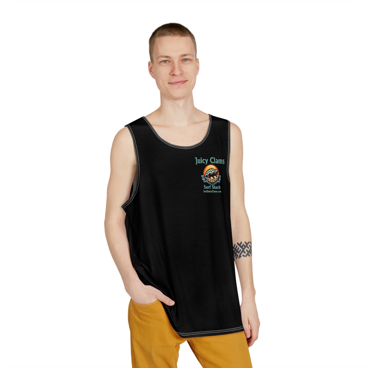 Juicy Clams Men's Logo Tank (A002)