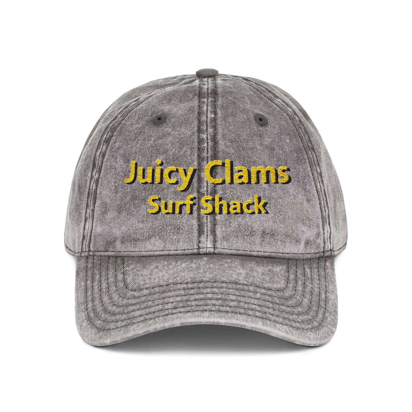 Juicy Clams Embroidered Vintage Cap (E007)