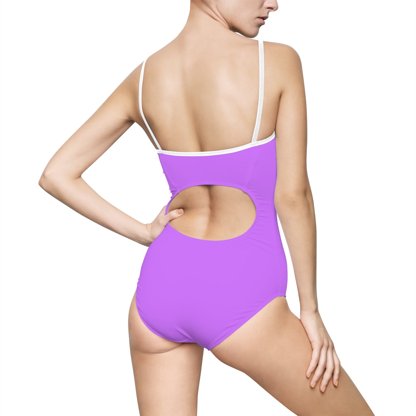 Juicy Clams Women's Spaghetti Strap One-Piece Swimsuit (2112)