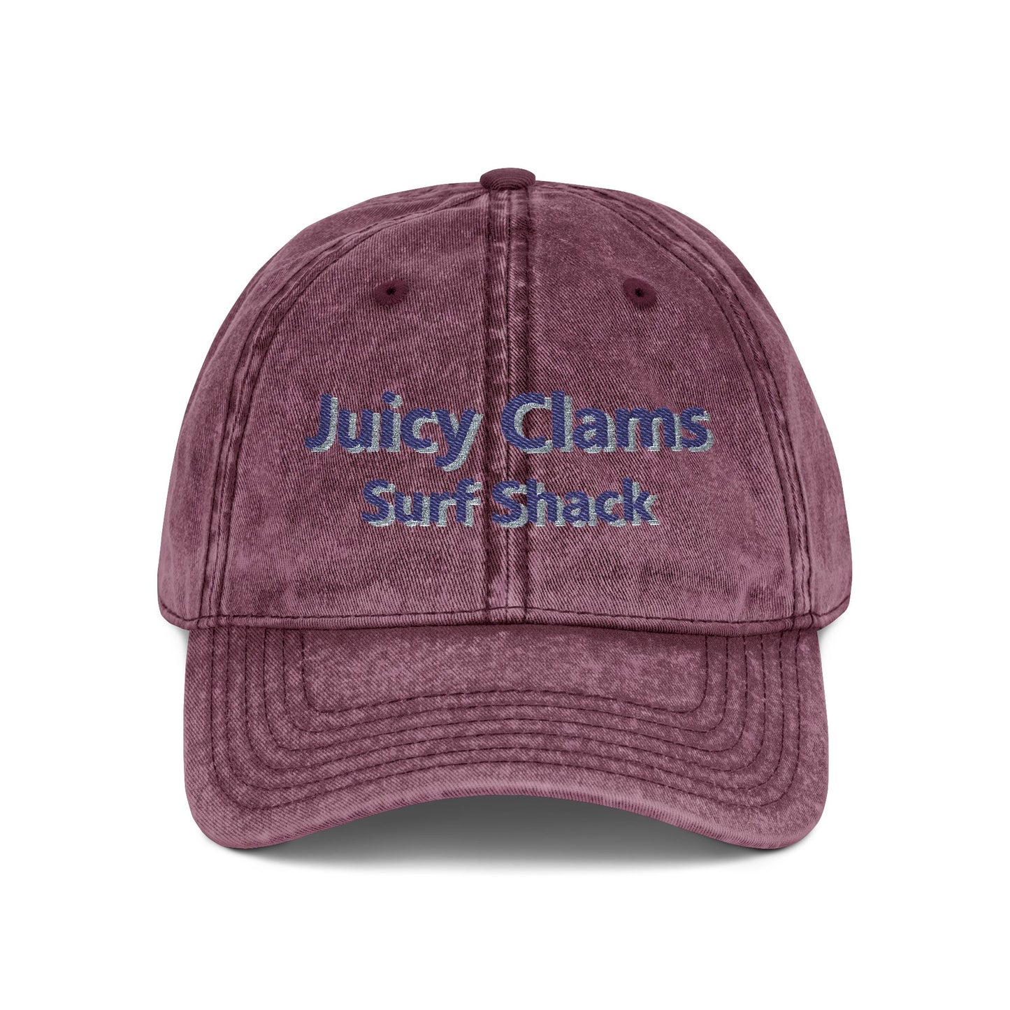 Juicy Clams Embroidered Vintage Cap (E002)