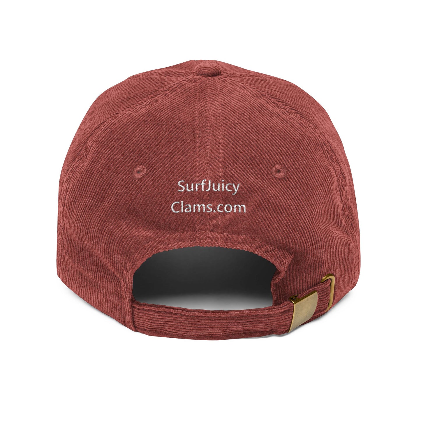 Juicy Clams Embroidered Corduroy Cap (E007)