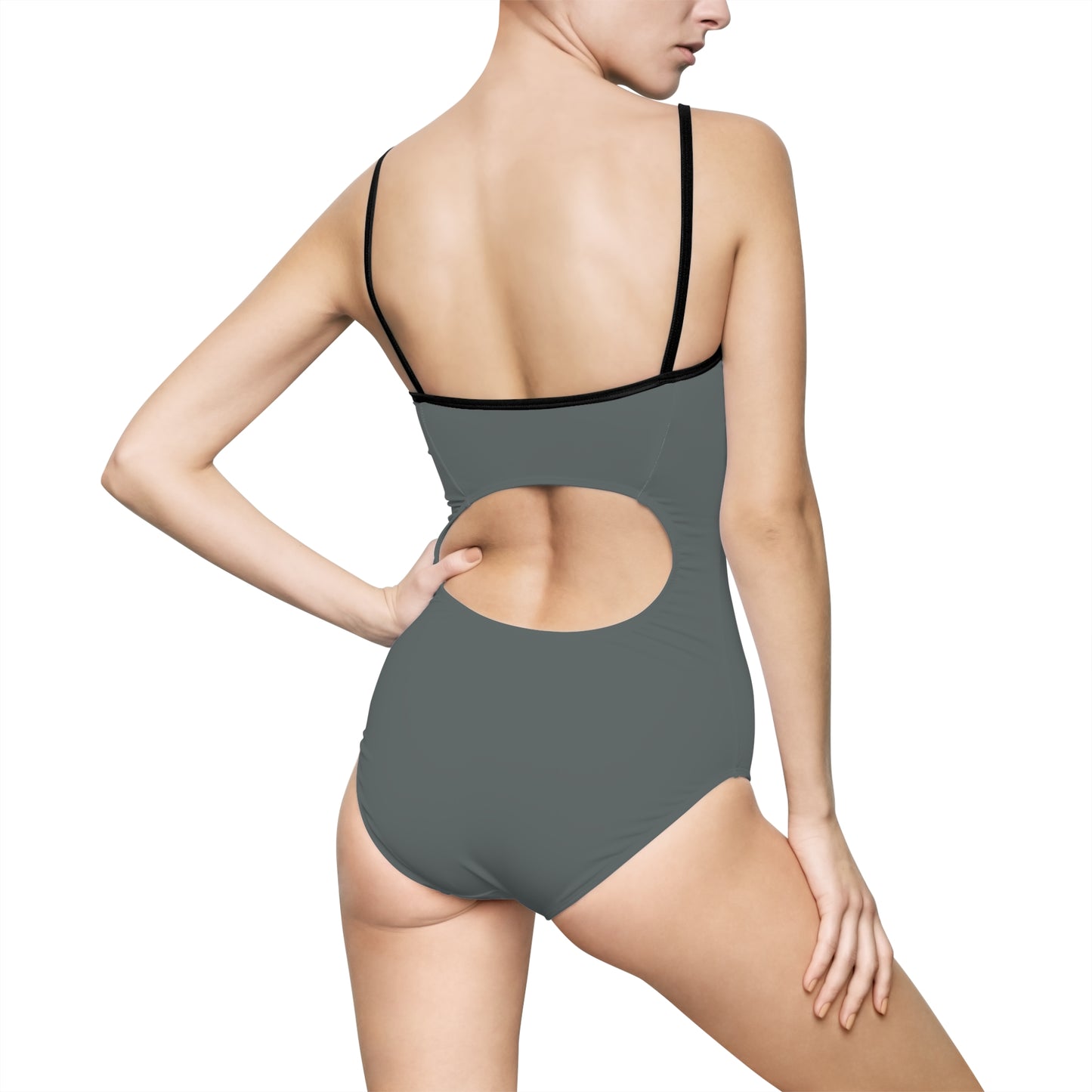 Juicy Clams Women's Spaghetti Strap One-Piece Swimsuit (2104)