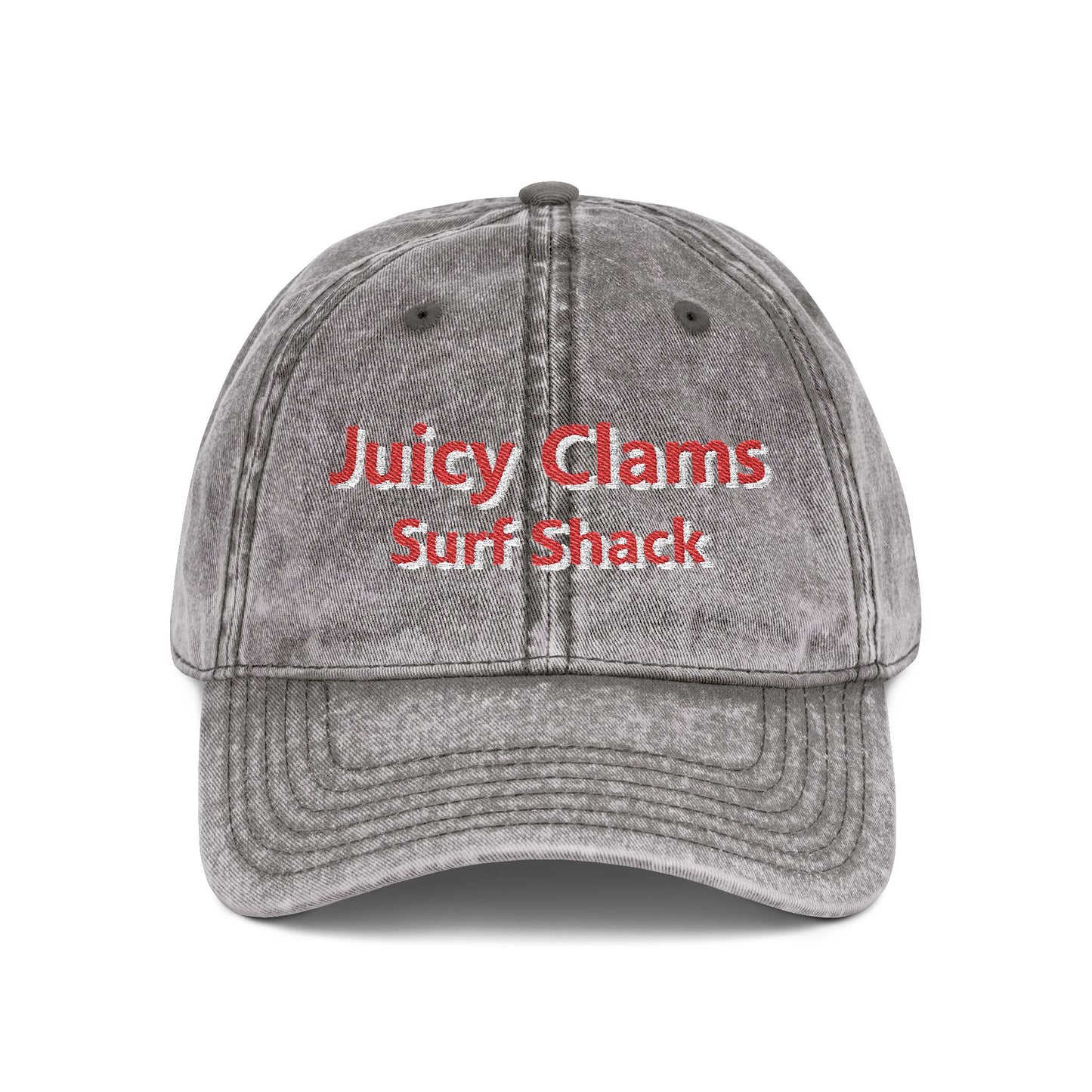 Juicy Clams Embroidered Vintage Cap (E001)
