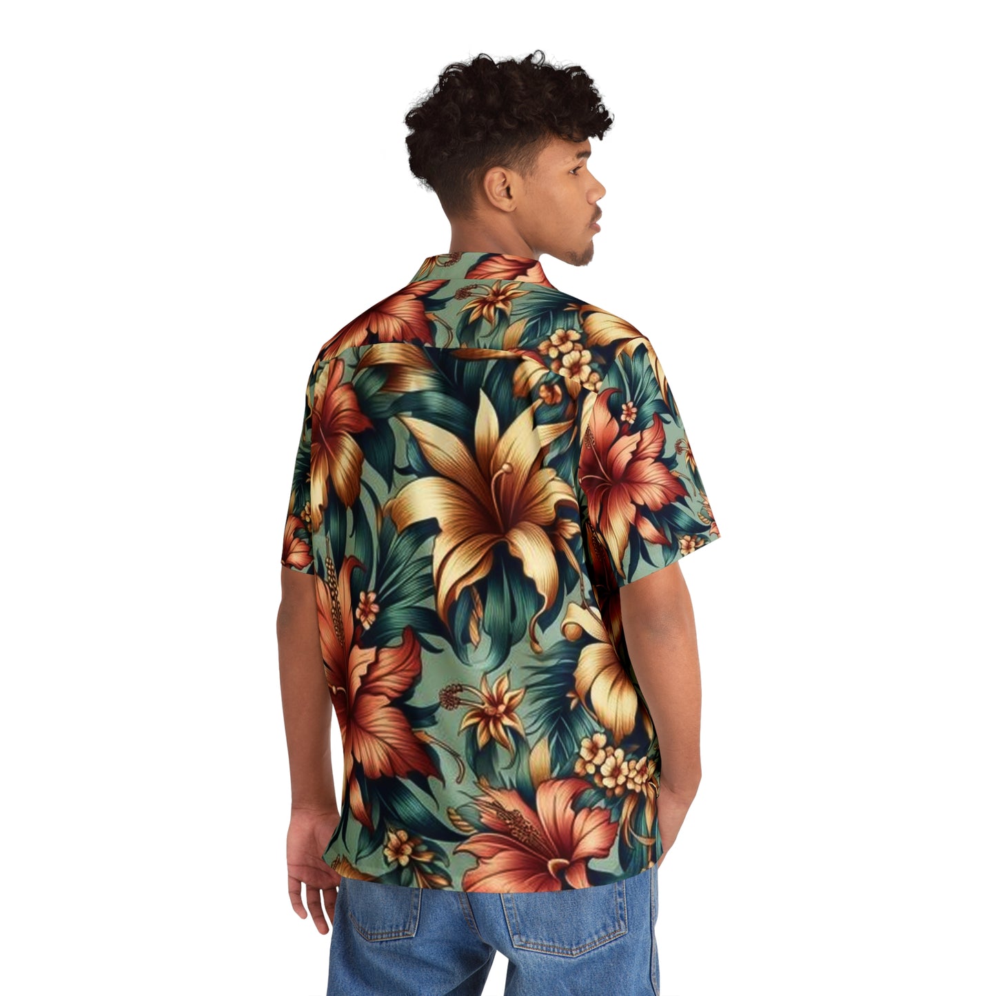 Juicy Clams Men's Hawaiian Shirt (1083)