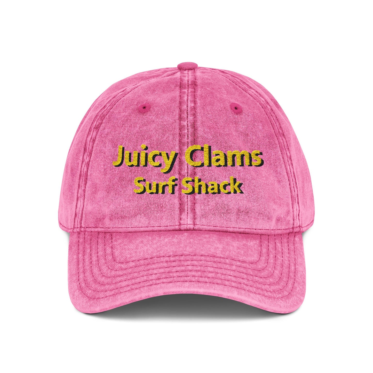 Juicy Clams Embroidered Vintage Cap (E007)