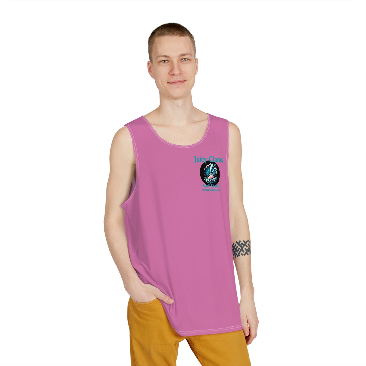 Juicy Clams Men's Logo Tank (A004)