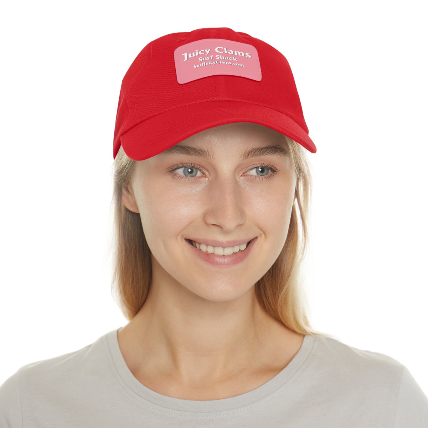 Juicy Clams Ball Cap with Pink Patch