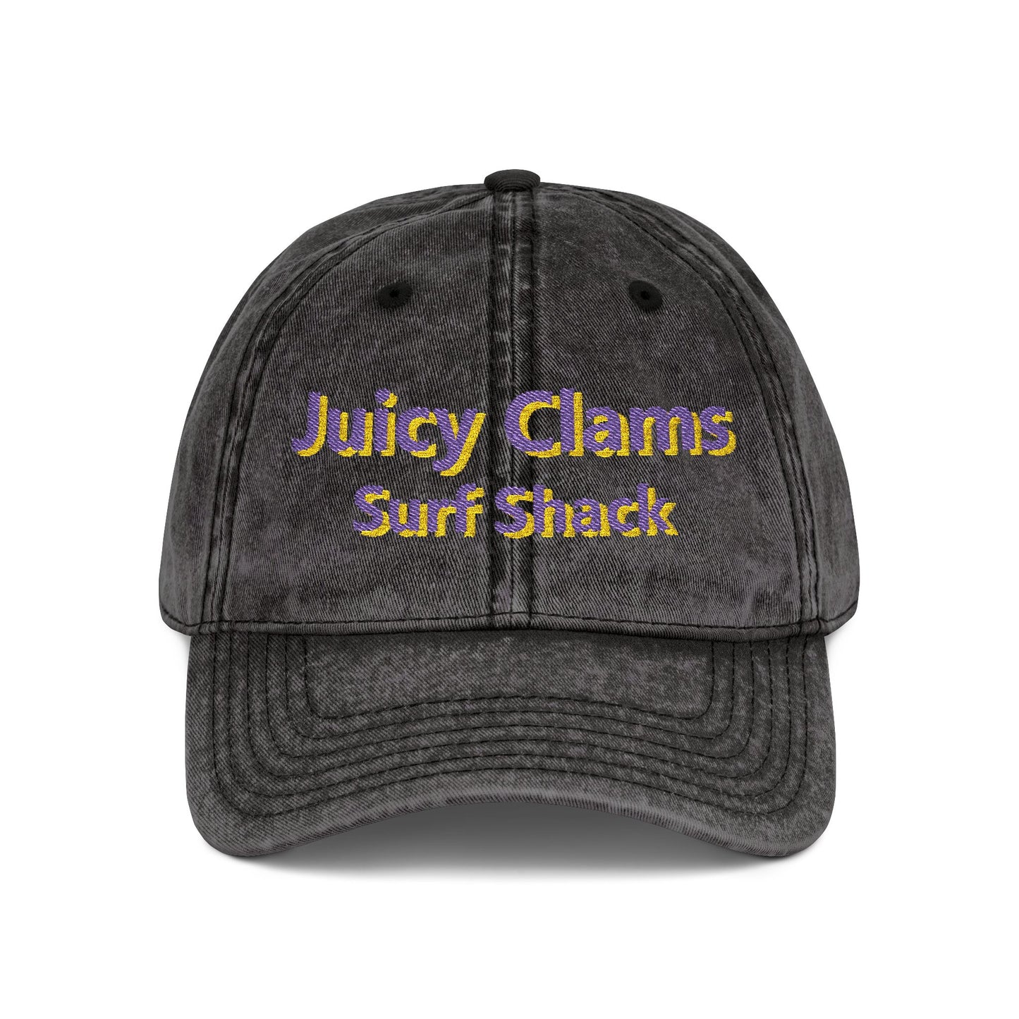 Juicy Clams Embroidered Vintage Cap (E006)