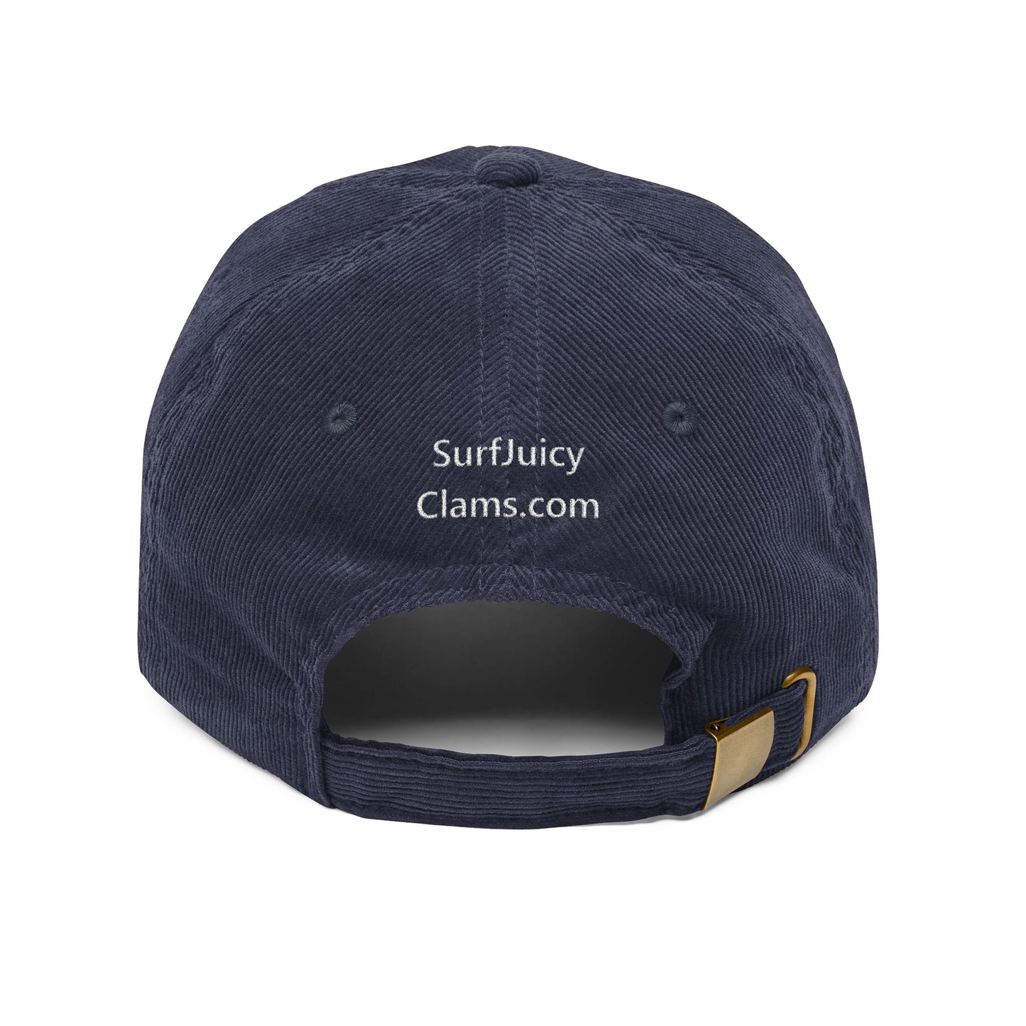 Juicy Clams Embroidered Corduroy Cap (E007)