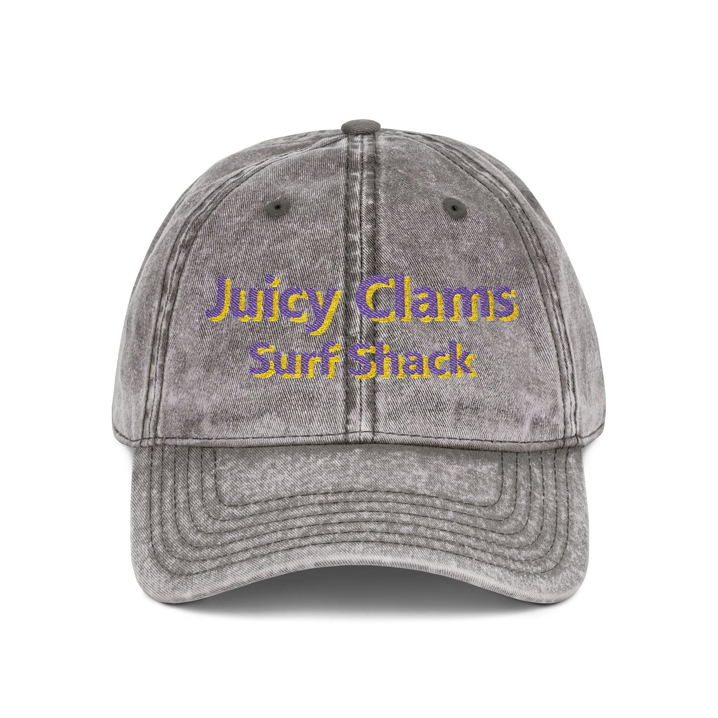 Juicy Clams Embroidered Vintage Cap (E006)