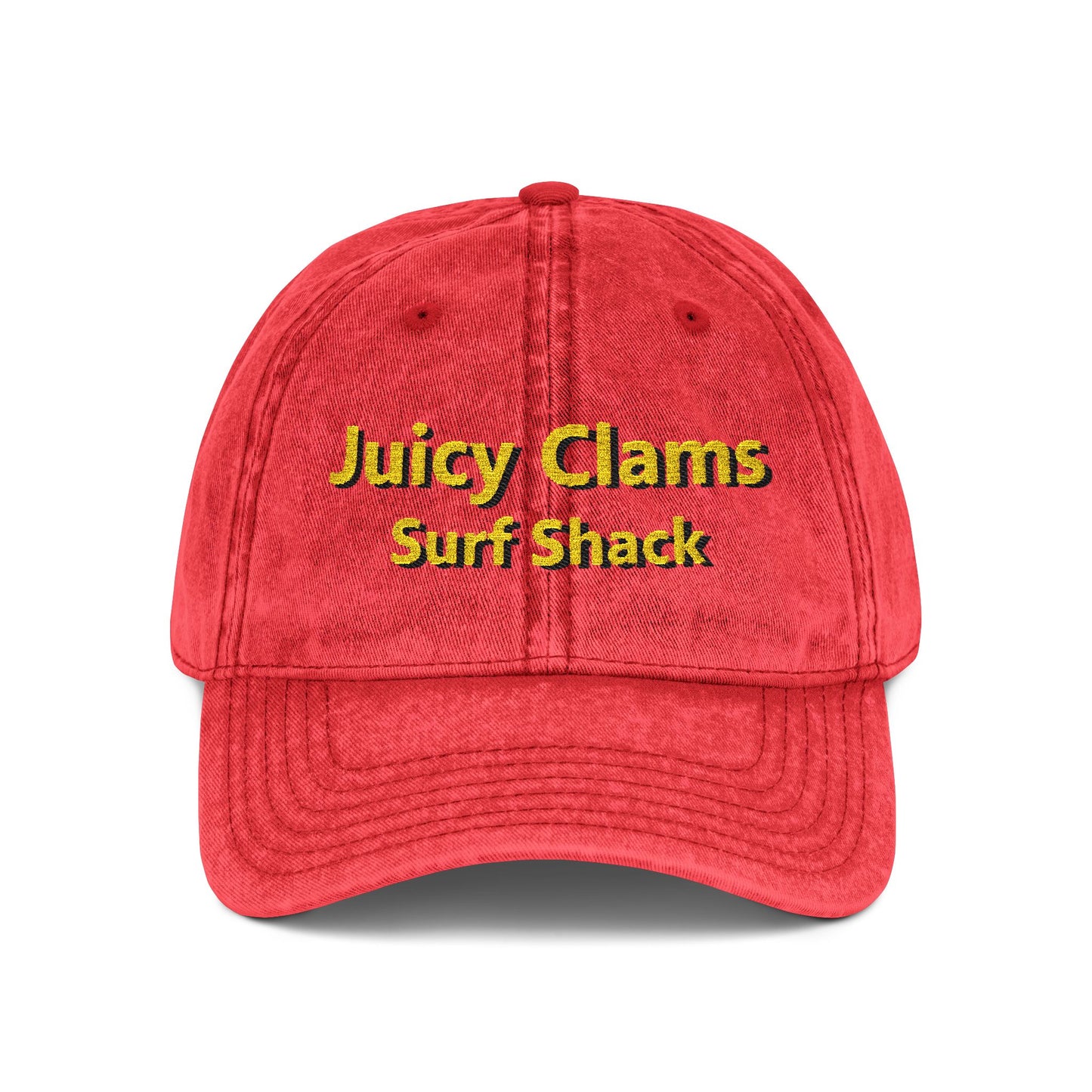 Juicy Clams Embroidered Vintage Cap (E007)