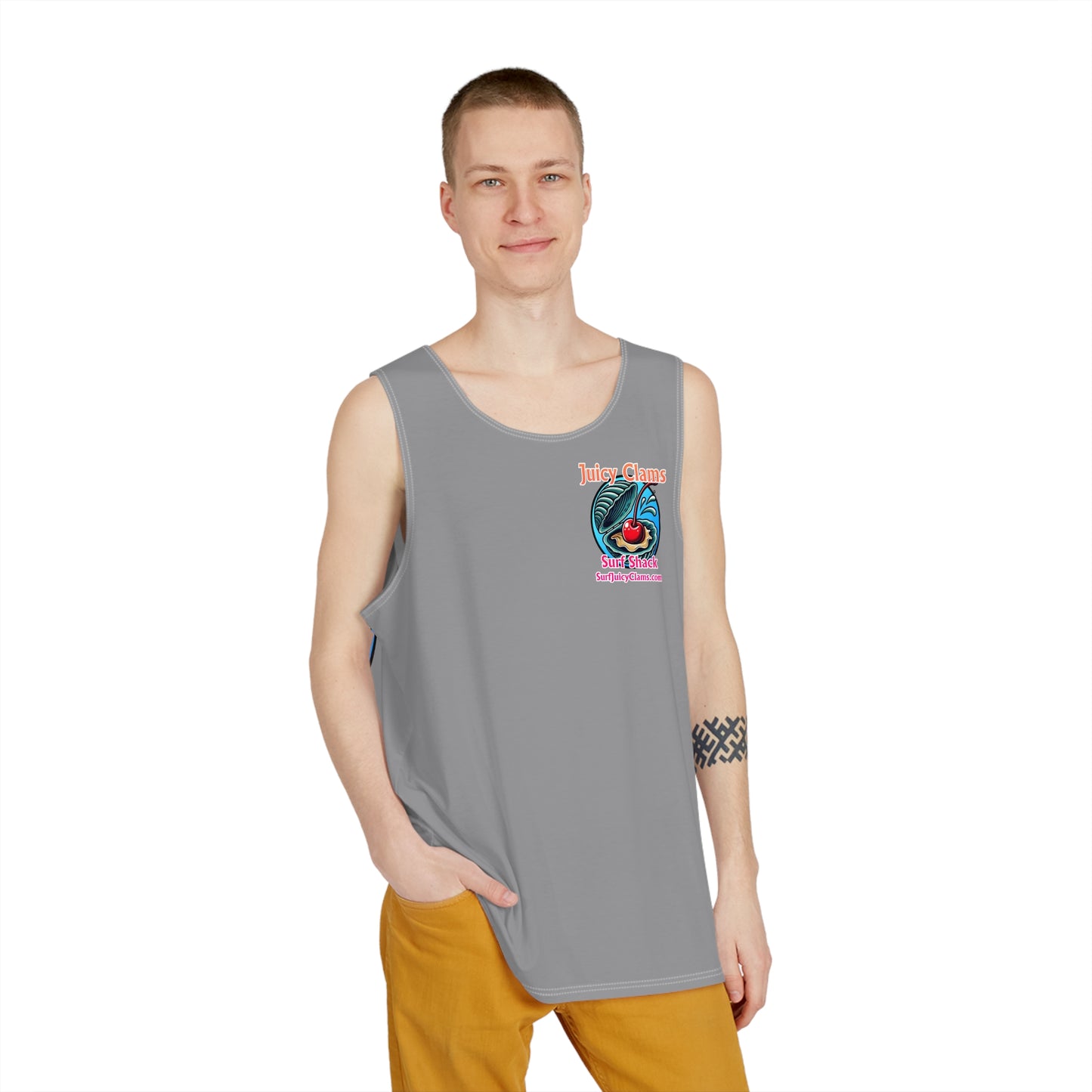 Juicy Clams Men's Logo Tank (A003)