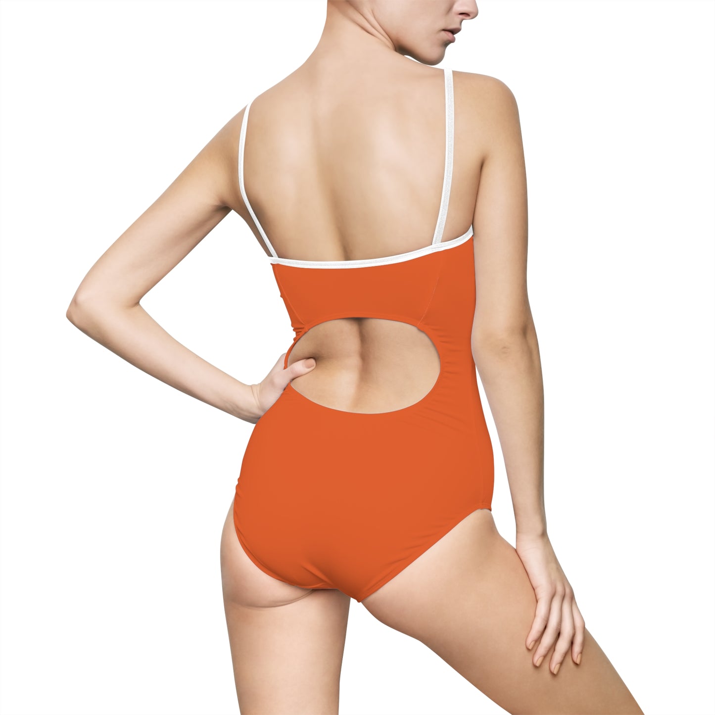 Juicy Clams Women's Spaghetti Strap One-Piece Swimsuit (2102)