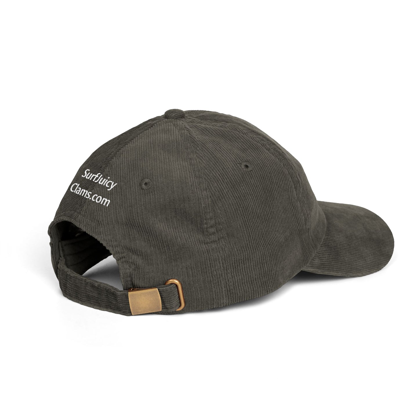 Juicy Clams Embroidered Corduroy Cap (E003)