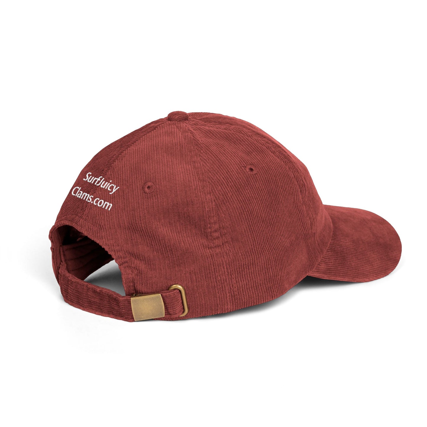 Juicy Clams Embroidered Corduroy Cap (E006)