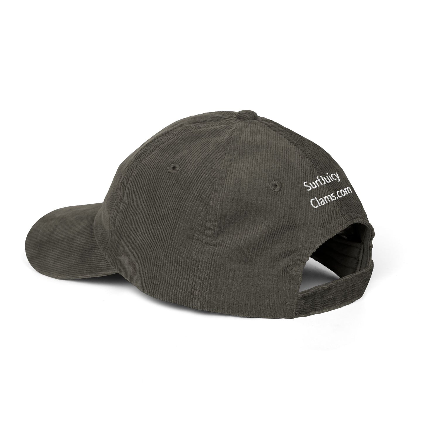 Juicy Clams Embroidered Corduroy Cap (E003)
