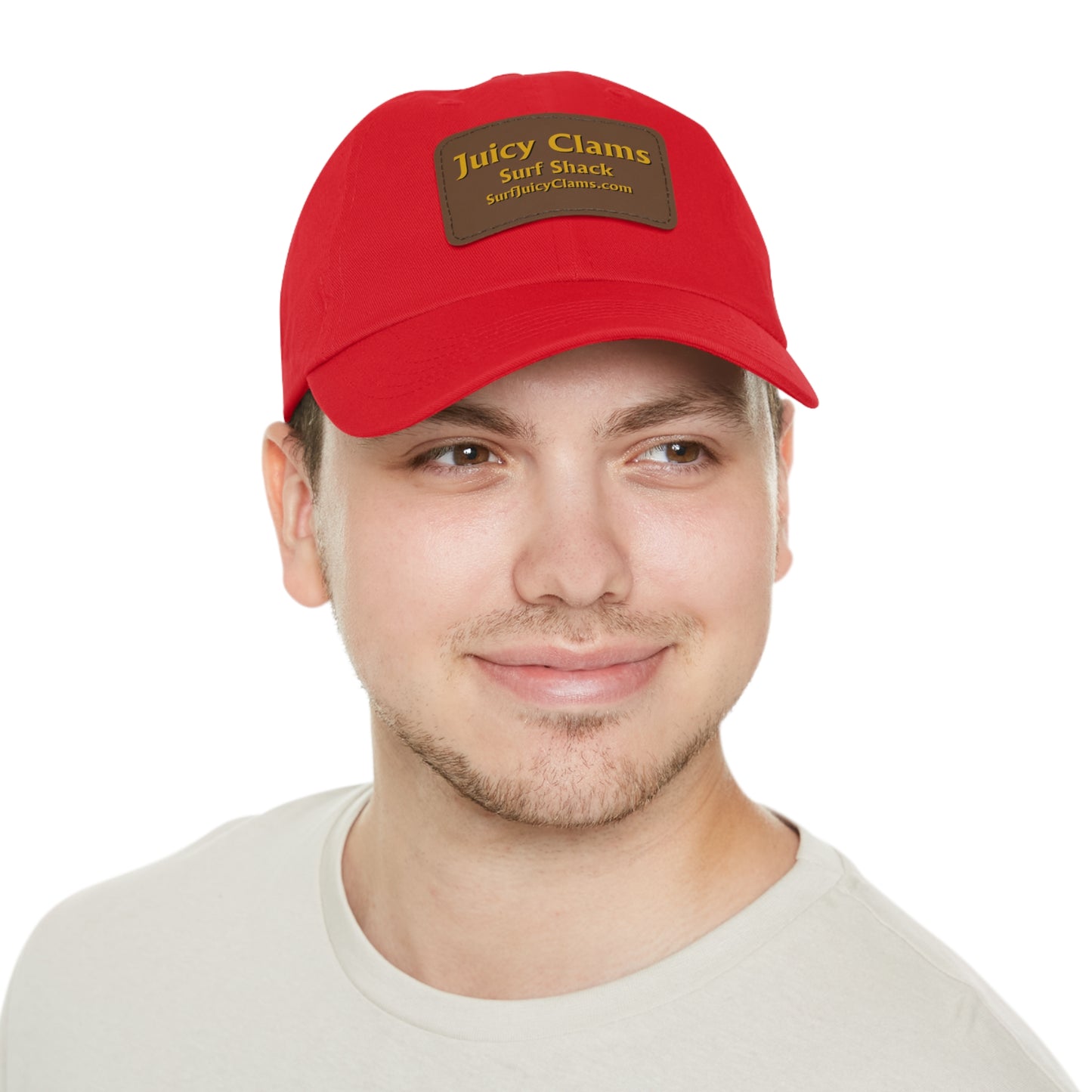 Juicy Clams Ball Cap with Light Brown Patch