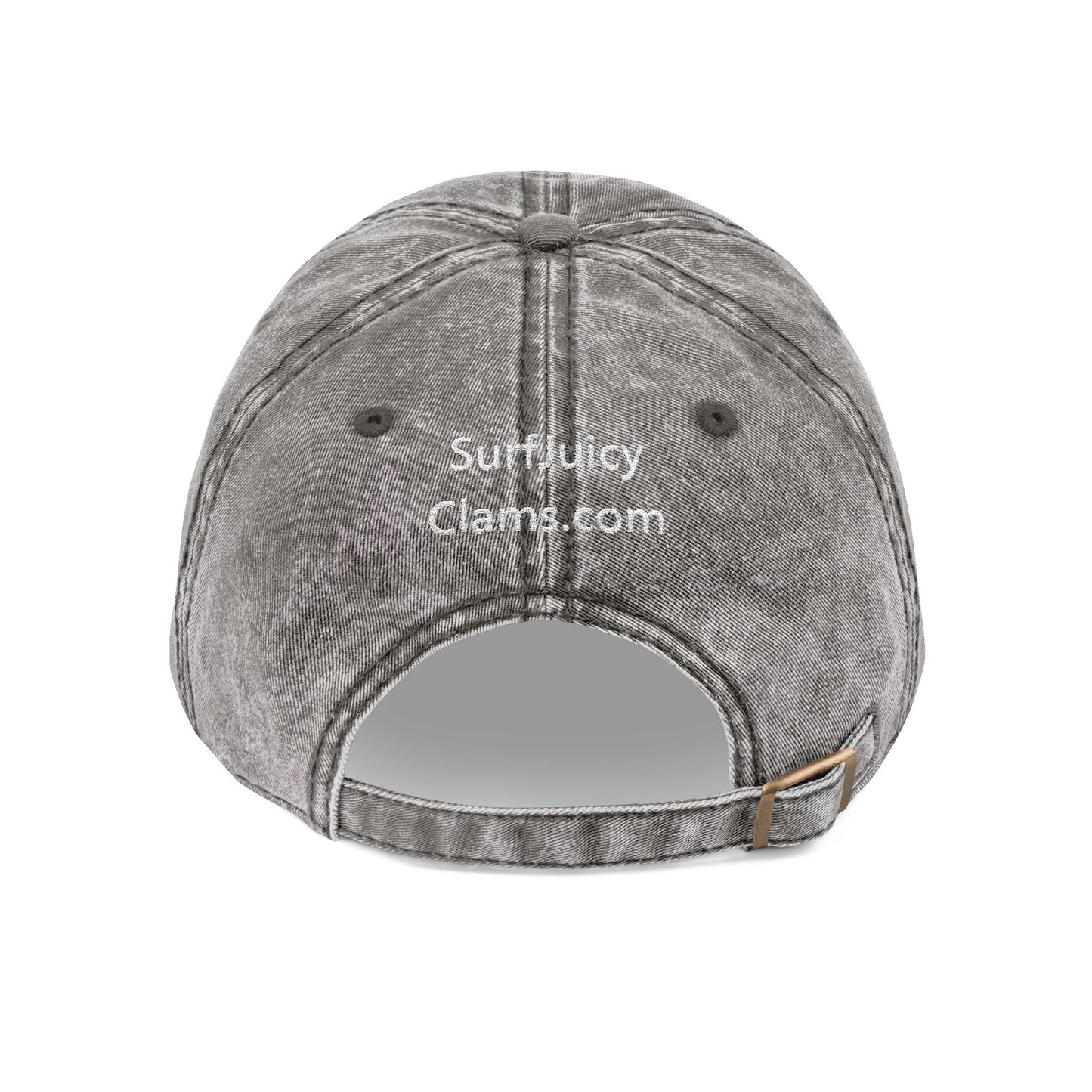 Juicy Clams Embroidered Vintage Cap (E007)