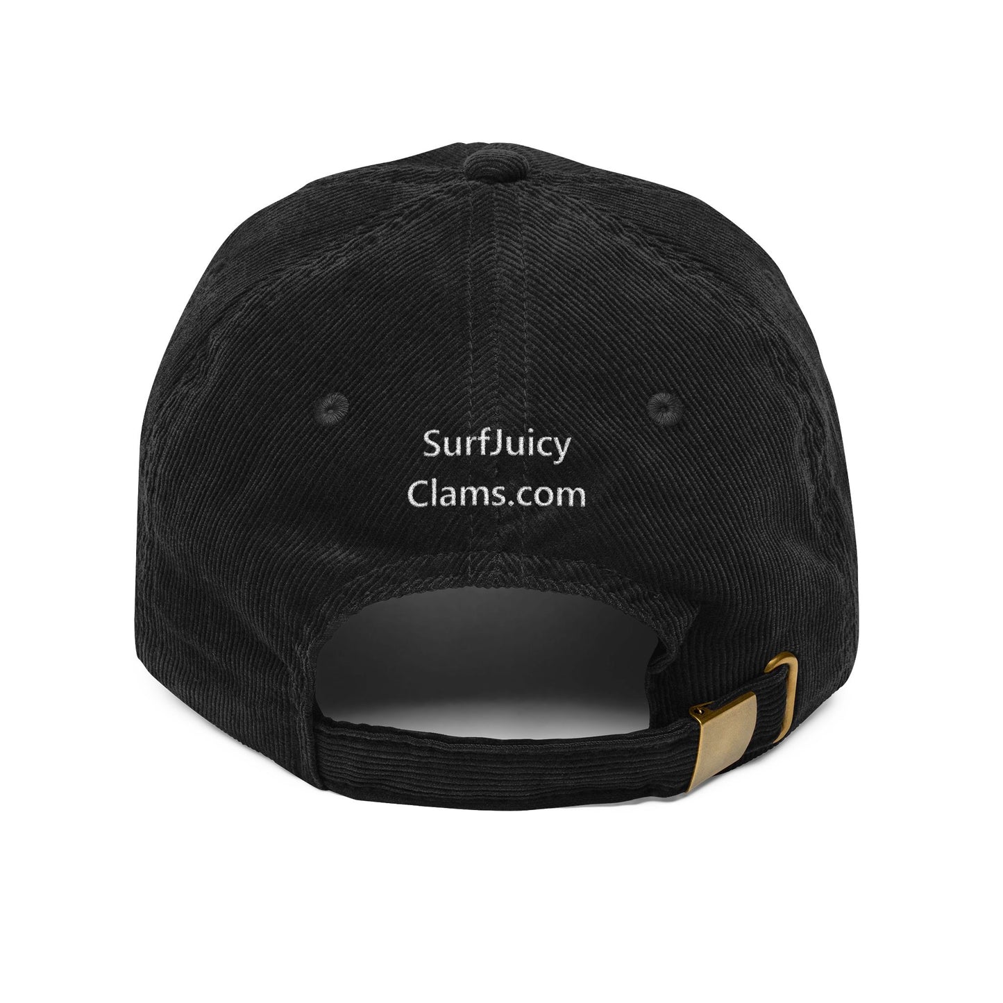 Juicy Clams Embroidered Corduroy Cap (E005)