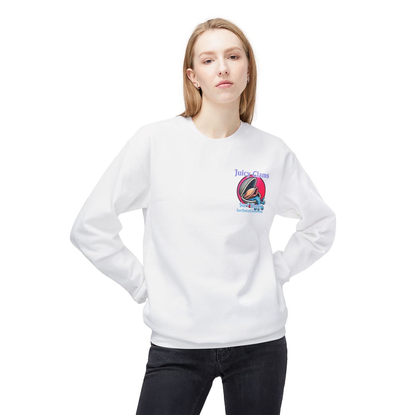Juicy Clams Unisex Midweight Sweatshirt (A007)