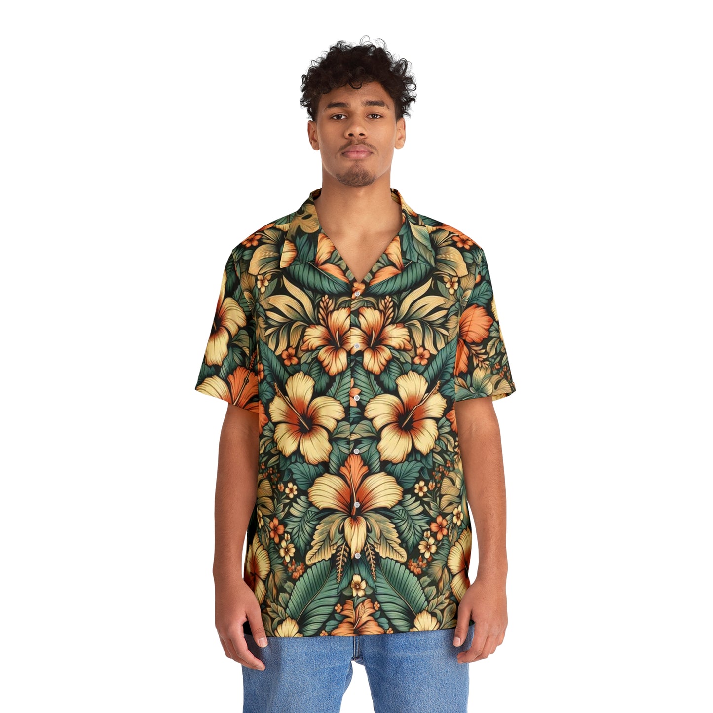 Juicy Clams Men's Hawaiian Shirt (1098)