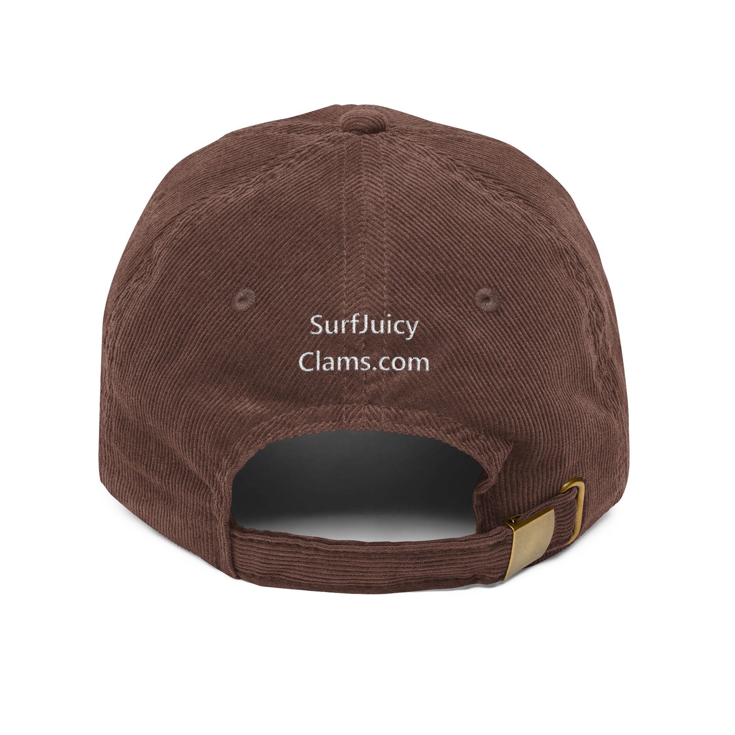 Juicy Clams Embroidered Corduroy Cap (E002)