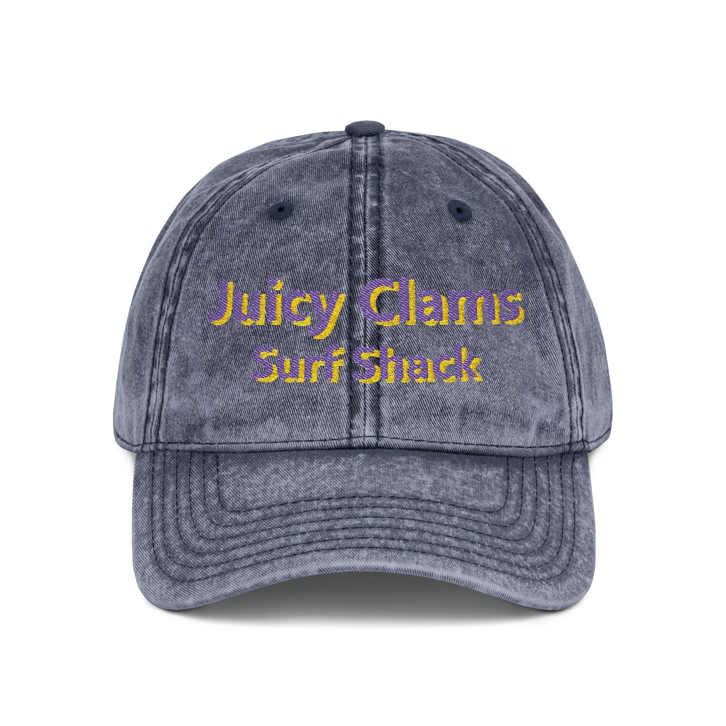 Juicy Clams Embroidered Vintage Cap (E006)