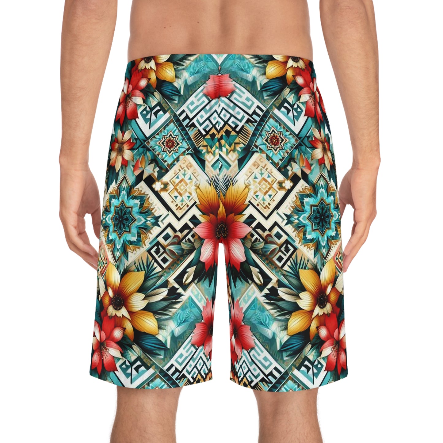 Juicy Clams Men's Board Shorts (H056)