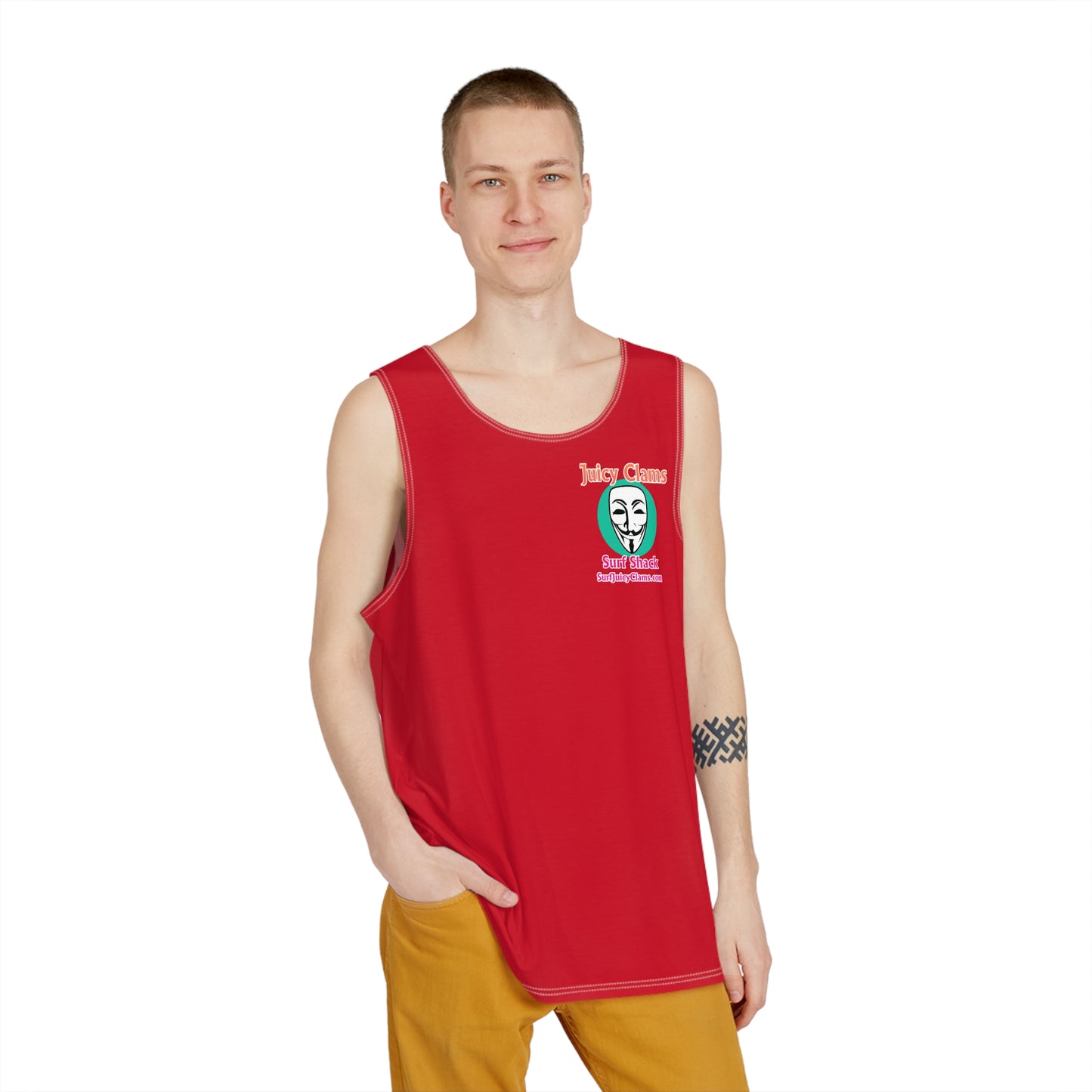 Juicy Clams Men's Logo Tank (A009)