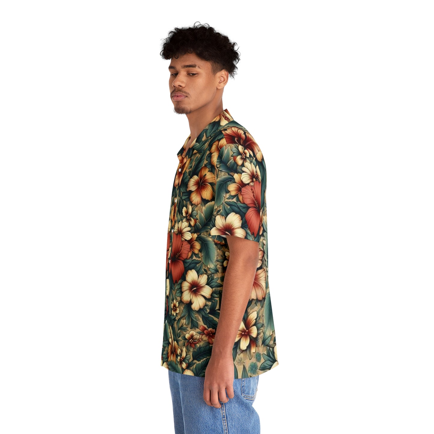 Juicy Clams Men's Hawaiian Shirt (1096)