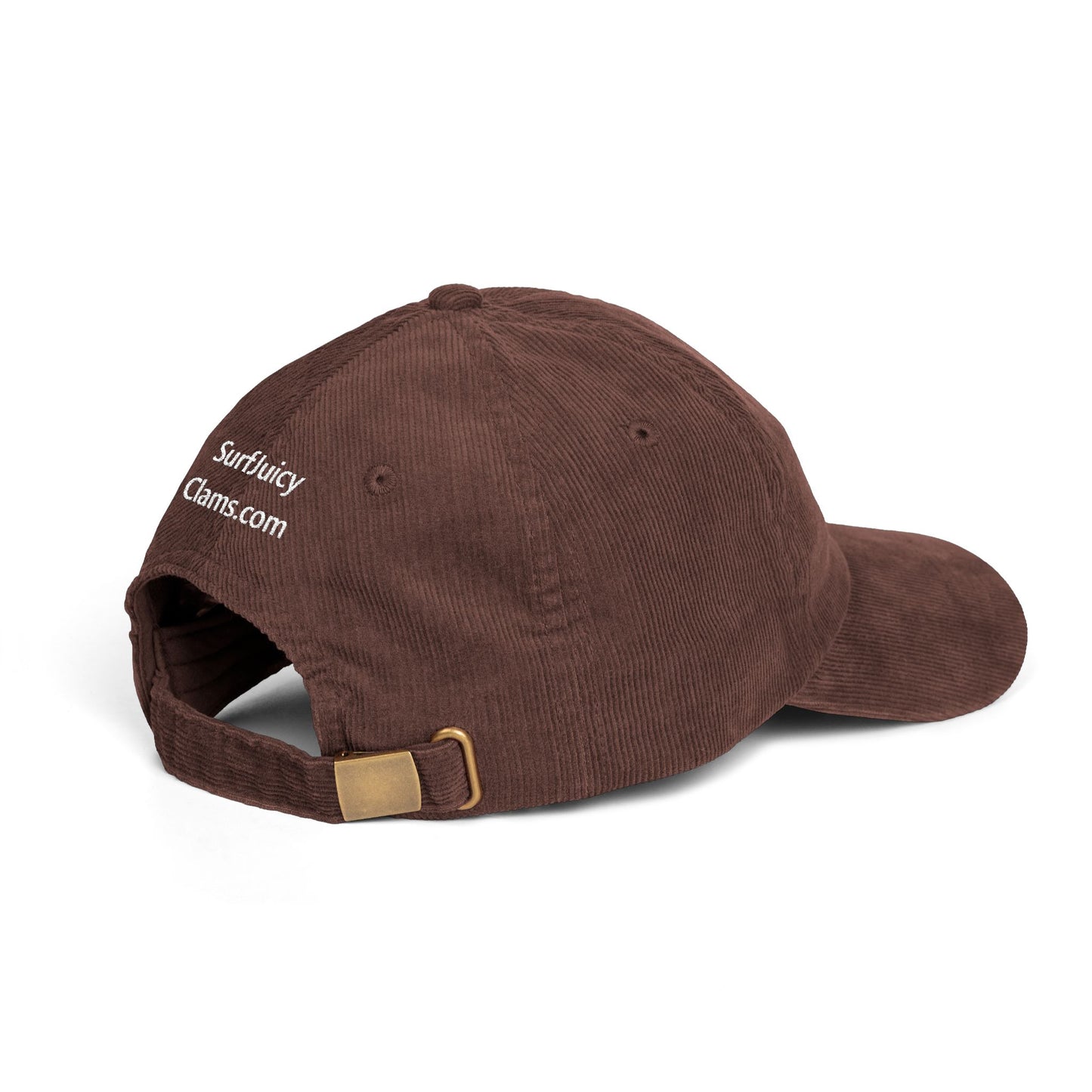 Juicy Clams Embroidered Corduroy Cap (E007)