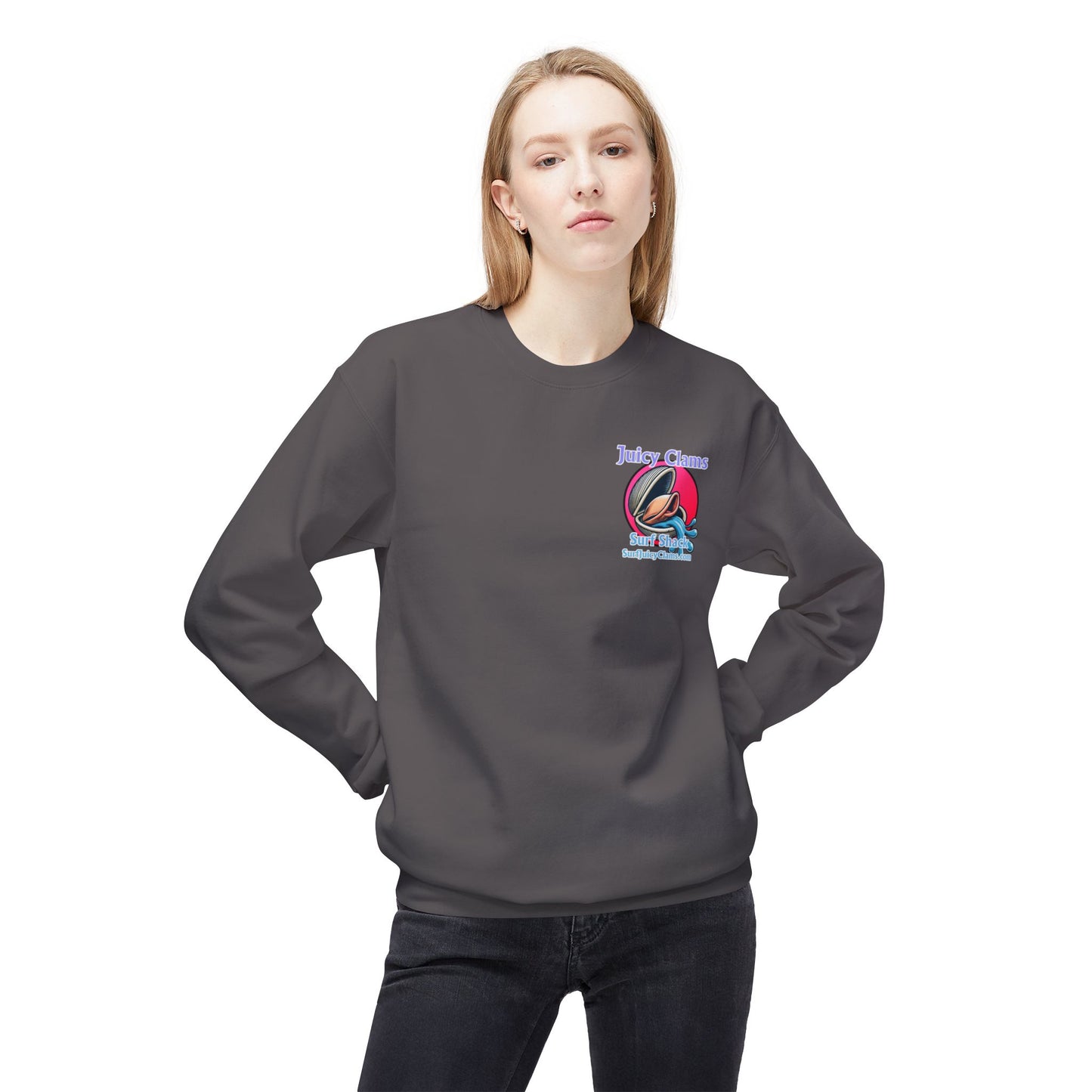 Juicy Clams Unisex Midweight Sweatshirt (A007)