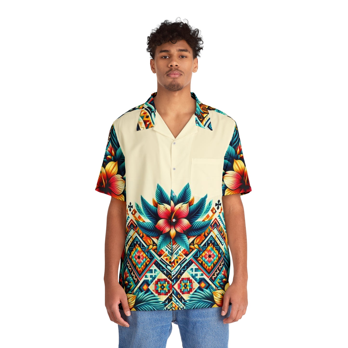 Juicy Clams Men's Hawaiian Shirt (1007)