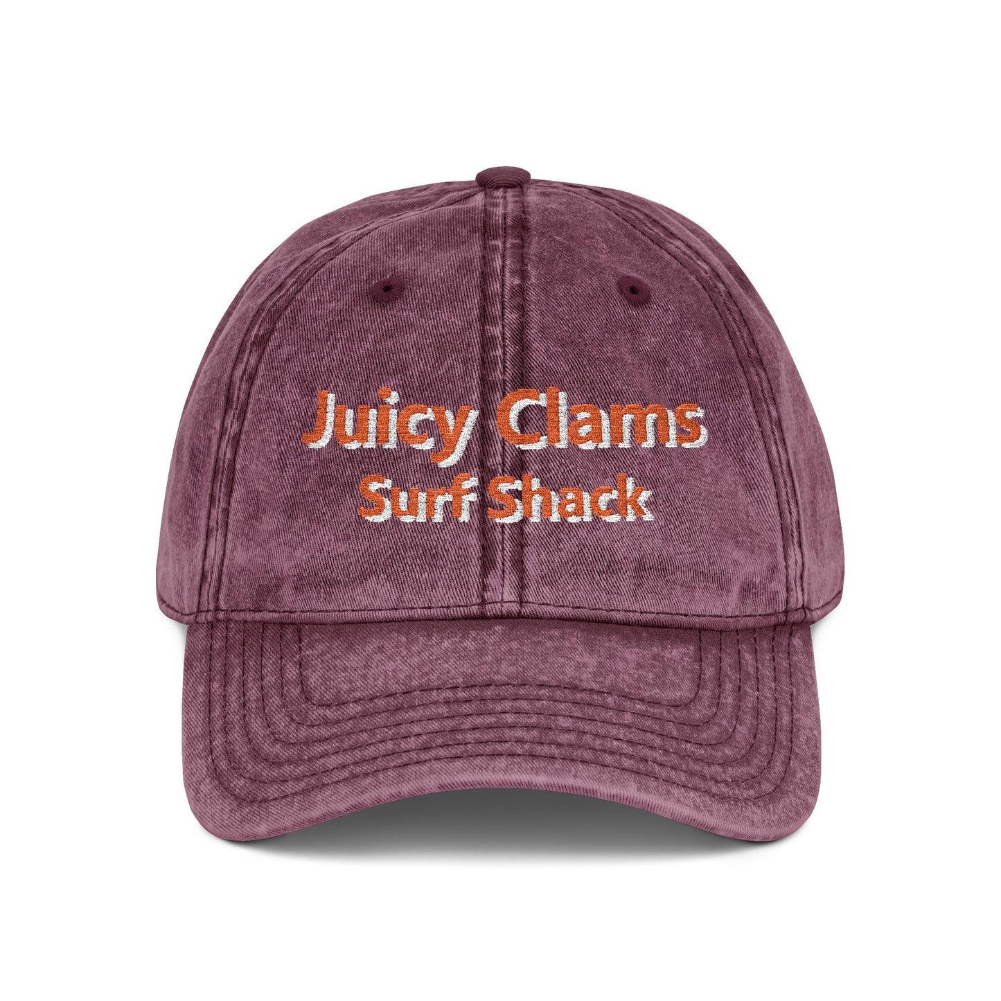Juicy Clams Embroidered Vintage Cap (E004)