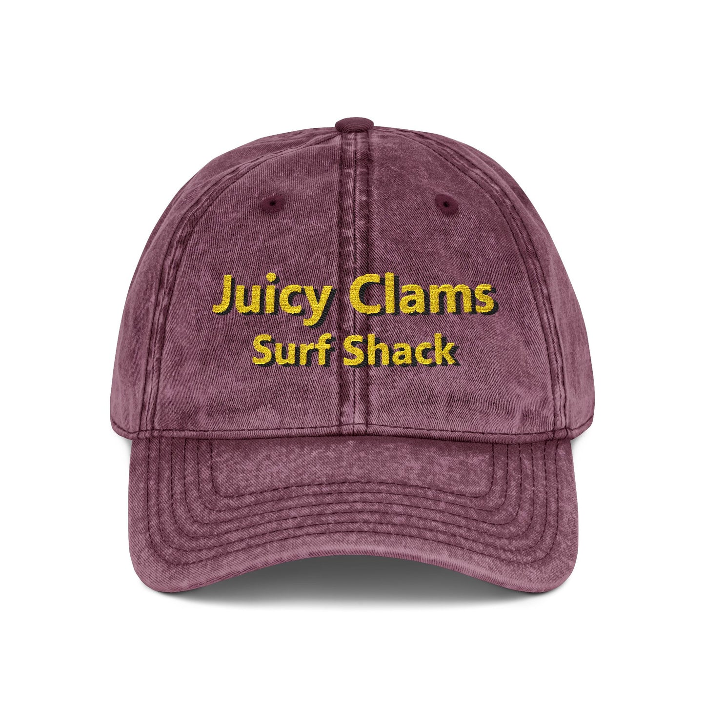 Juicy Clams Embroidered Vintage Cap (E007)